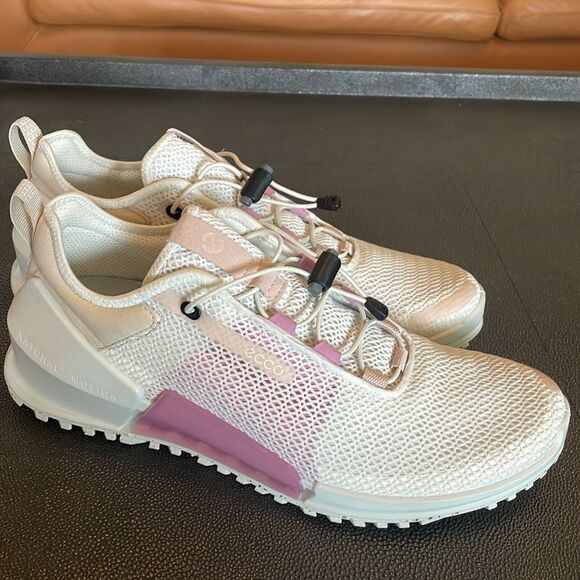 Ecco Biom 2.0 Phorene cream/ pink sneakers size 10-10.5 - Picture 2 of 8